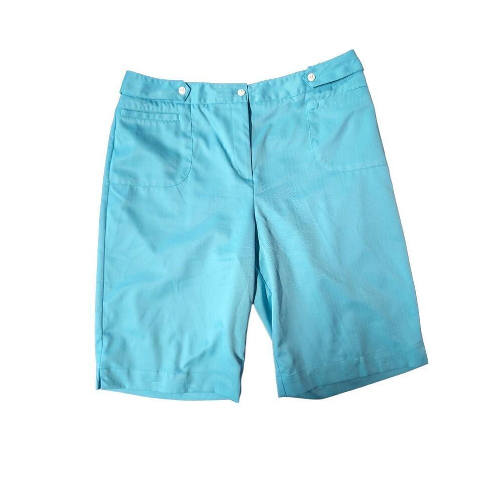 Lily's of Beverly Hills Shorts Bermuda Blue Women's 14